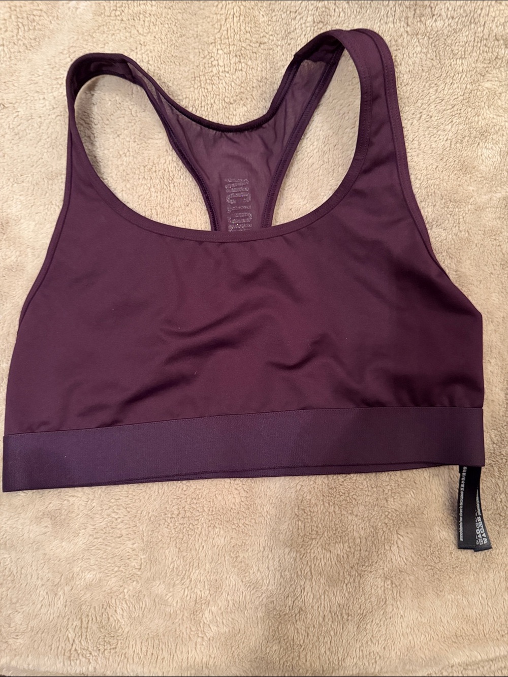 WVictorias Secret Women's Racerback Sports Bra - Plum - Medium
